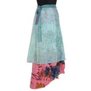 Vintage Silk Magic Wrap Skirt SW1106
