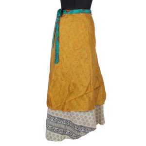 Vintage Silk Magic Wrap Skirt SW1108