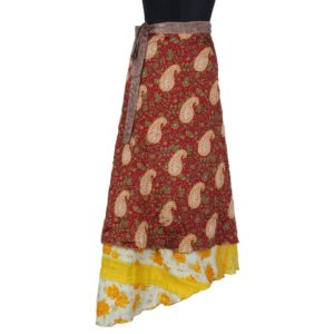 Vintage Silk Magic Wrap Skirt SW1109