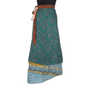 Vintage Silk Magic Wrap Skirt SW1111