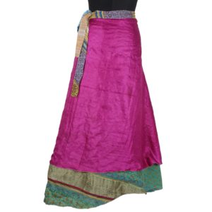 Vintage Silk Magic Wrap Skirt SW1112