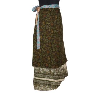 Vintage Silk Magic Wrap Skirt SW1116