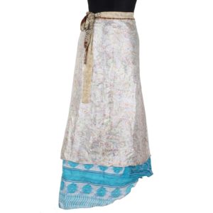 Vintage Silk Magic Wrap Skirt SW1118