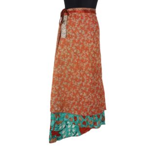 Vintage Silk Magic Wrap Skirt SW1119