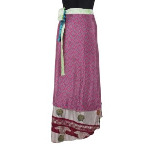 Vintage Silk Magic Wrap Skirt SW1127