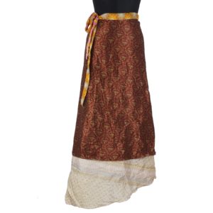 Vintage Silk Magic Wrap Skirt SW1128