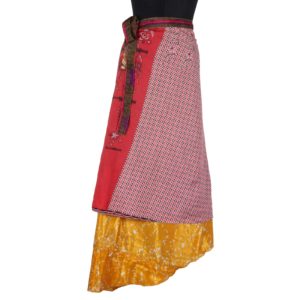 Vintage Silk Magic Wrap Skirt SW1129