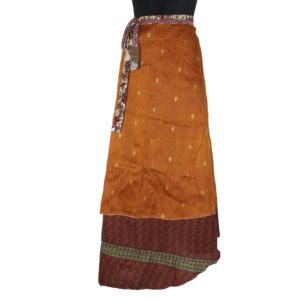 Vintage Silk Magic Wrap Skirt SW1132