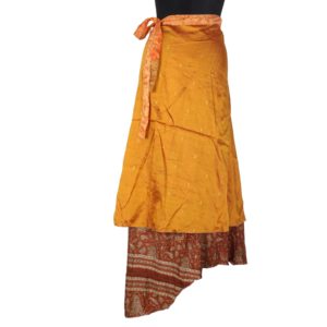 Vintage Silk Magic Wrap Skirt SW1133