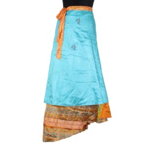Vintage Silk Magic Wrap Skirt SW1134