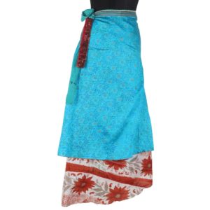 Vintage Silk Magic Wrap Skirt SW1137