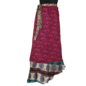 Vintage Silk Magic Wrap Skirt SW1138