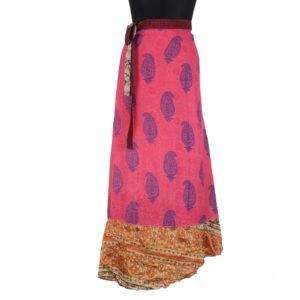 Vintage Silk Magic Wrap Skirt SW1139