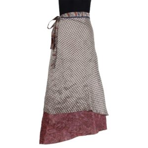 Vintage Silk Magic Wrap Skirt SW114