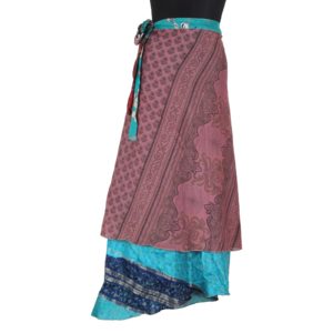 Vintage Silk Magic Wrap Skirt SW1142