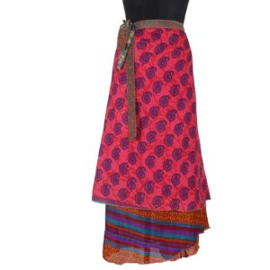 Vintage Silk Magic Wrap Skirt SW1144