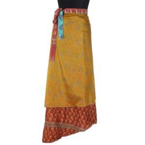 Vintage Silk Magic Wrap Skirt SW1145