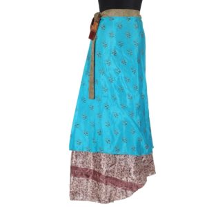 Vintage Silk Magic Wrap Skirt SW1147