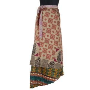 Vintage Silk Magic Wrap Skirt SW1149