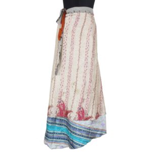 Vintage Silk Magic Wrap Skirt SW1150