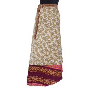 Vintage Silk Magic Wrap Skirt SW1151