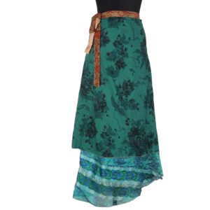 Vintage Silk Magic Wrap Skirt SW1152