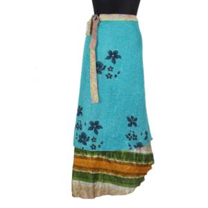Vintage Silk Magic Wrap Skirt SW1154