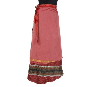 Vintage Silk Magic Wrap Skirt SW1155