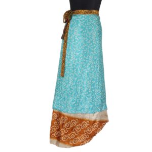 Vintage Silk Magic Wrap Skirt SW1156