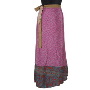 Vintage Silk Magic Wrap Skirt SW1159