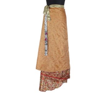 Vintage Silk Magic Wrap Skirt SW1160