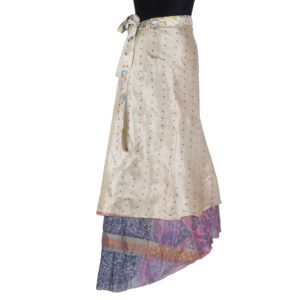 Vintage Silk Magic Wrap Skirt SW1161
