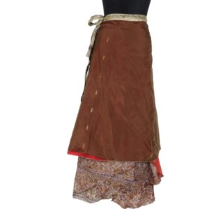 Vintage Silk Magic Wrap Skirt SW1162