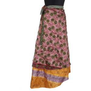 Vintage Silk Magic Wrap Skirt SW1163