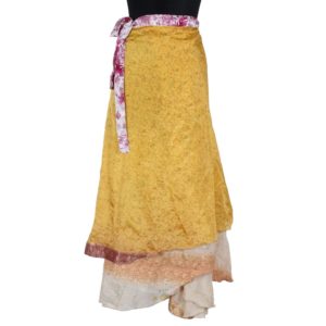 Vintage Silk Magic Wrap Skirt SW1164