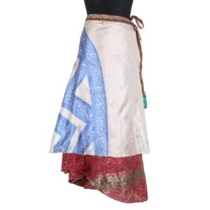 Vintage Silk Magic Wrap Skirt SW1165