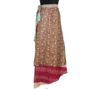 Vintage Silk Magic Wrap Skirt SW1166