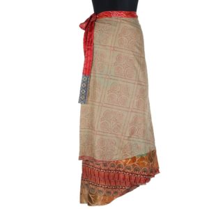 Vintage Silk Magic Wrap Skirt SW1167
