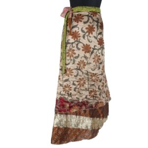 Vintage Silk Magic Wrap Skirt SW1169