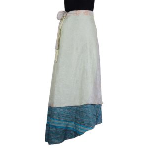 Vintage Silk Magic Wrap Skirt SW117