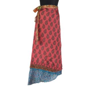 Vintage Silk Magic Wrap Skirt SW1171