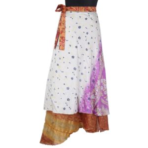 Vintage Silk Magic Wrap Skirt SW1172