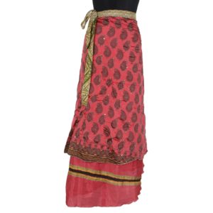 Vintage Silk Magic Wrap Skirt SW1179