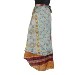 Vintage Silk Magic Wrap Skirt SW1180
