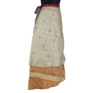 Vintage Silk Magic Wrap Skirt SW1183