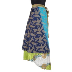 Vintage Silk Magic Wrap Skirt SW1188