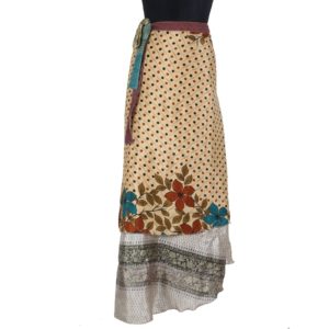 Vintage Silk Magic Wrap Skirt SW1189