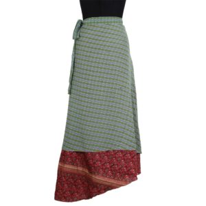 Vintage Silk Magic Wrap Skirt SW119
