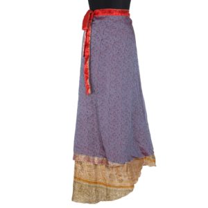 Vintage Silk Magic Wrap Skirt SW1191