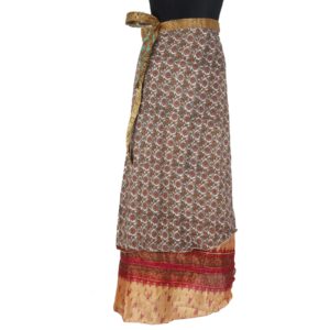 Vintage Silk Magic Wrap Skirt SW1192